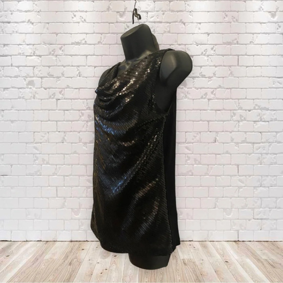 Talbots Black Sequin Tank Top-maybe worn once - Picture 4 of 9